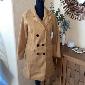 NWT BROWN coat M